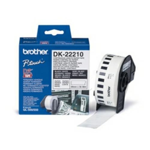 Brother etiketten wit (DK22210), 29mm