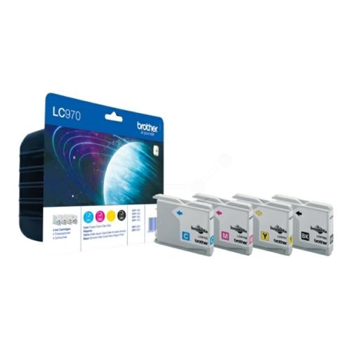 Brother inktcartridge zwart / cyaan / magenta / geel (LC970VALBP) (multipack)