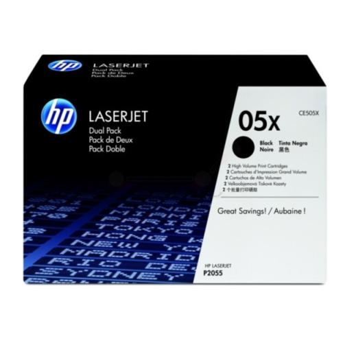 HP toner zwart (CE505XD / 05XD) (Dual-Pack)