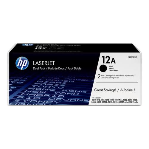 HP toner zwart (Q2612AD / 12AD) (Dual-Pack)