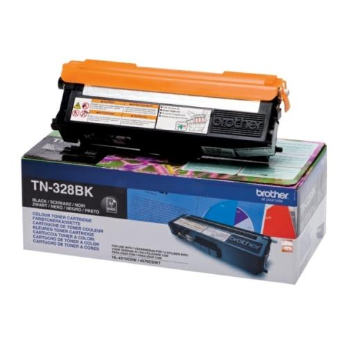 Brother toner zwart (TN328BK /) (hoge capaciteit)