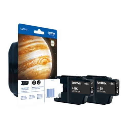 Brother inktcartridge zwart (LC1240BKBP2DR / LC1240BKBP2) (Dual-Pack)