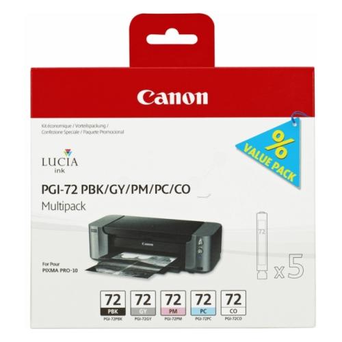 Canon inktcartridge zwarte foto / cyaan foto / magenta foto / grijs / optimizer (6403B007 / PGI72) (multipack)