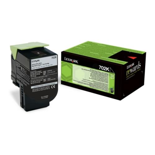 Lexmark toner zwart (70C20K0 / 702K) (Return)