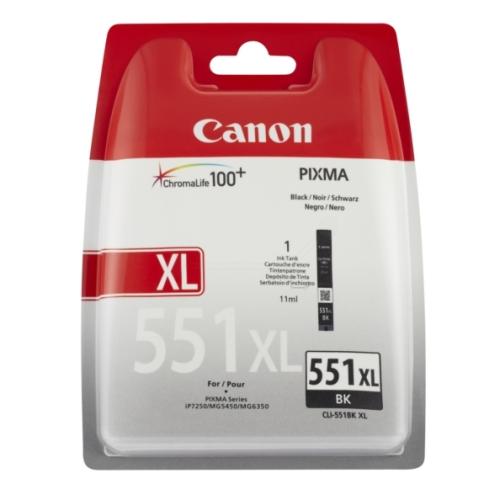 Canon inktcartridge zwart (6443B004 / CLI551BKXL) (hoge capaciteit)