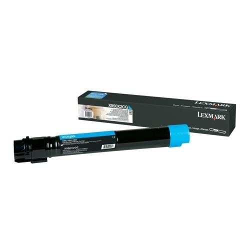 Lexmark toner cyaan (X950X2CG / 0X950X2CG) (hoge capaciteit)