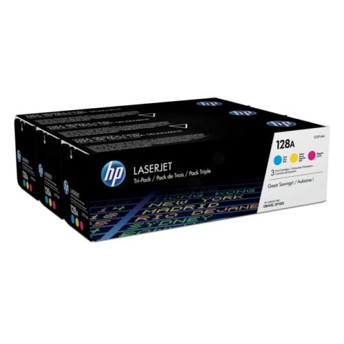 HP toner cyaan / magenta / geel (CF371AM / 128A) (multipack)