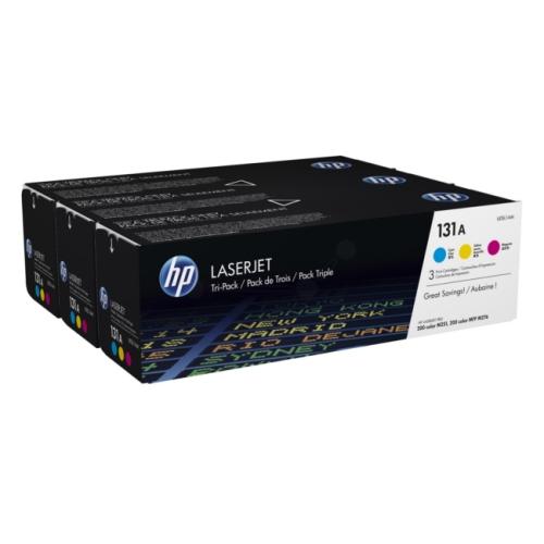 HP toner cyaan / magenta / geel (U0SL1AM / 131A) (rainbow kit)