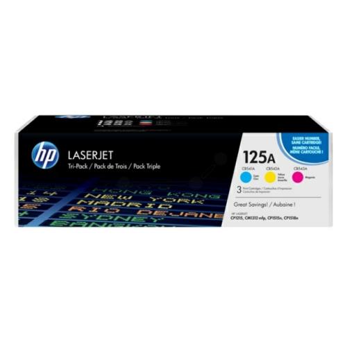 HP toner cyaan / magenta / geel (CF373AM / 125A) (multipack)