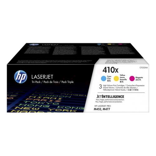 HP toner cyaan / magenta / geel (CF252XM / 410X) (multipack)