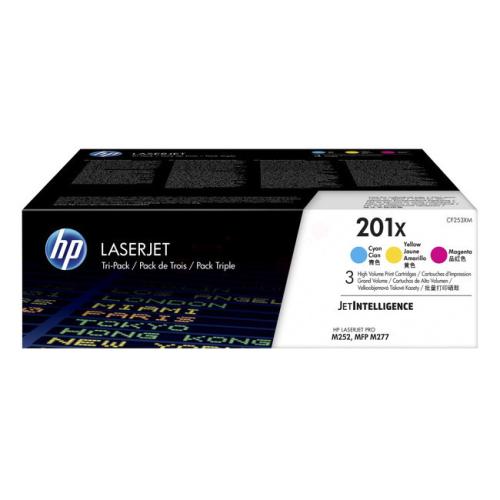 HP toner cyaan / magenta / geel (CF253XM / 201X) (multipack)