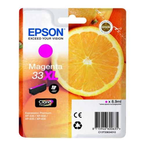 Epson inktcartridge magenta (C13T33634012 / 33XL) (hoge capaciteit)