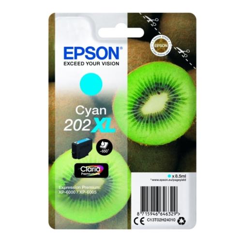 Epson inktcartridge cyaan (C13T02H24010 / 202XL) (hoge capaciteit)