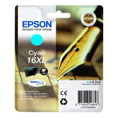 Epson inktcartridge cyaan (C13T16324012 / 16XL) (hoge capaciteit)