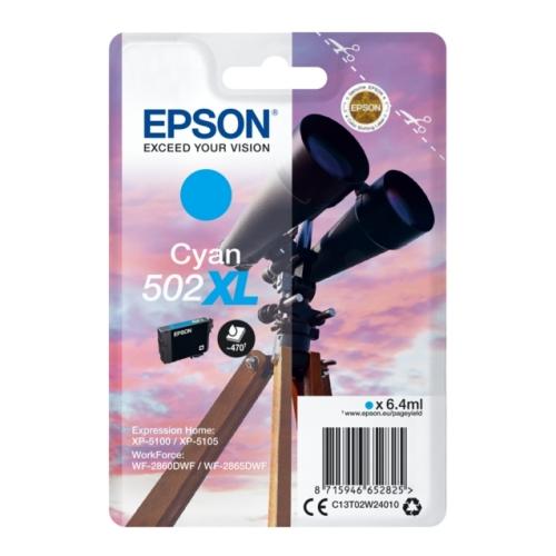 Epson inktcartridge cyaan (C13T02W24010 / 502XL) (hoge capaciteit)