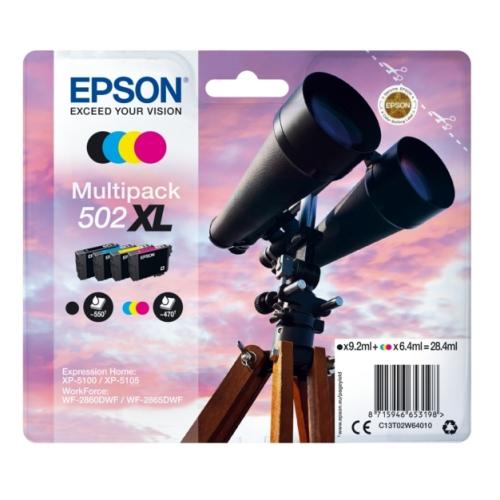 Epson inktcartridge zwart / cyaan / magenta / geel (C13T02W64010 / 502XL) (multipack, hoge capaciteit)