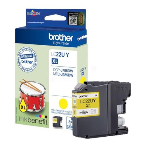 Brother inktcartridge geel (LC22UY /)