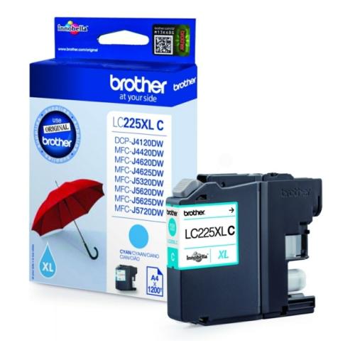 Brother inktcartridge cyaan (LC225XLC /)