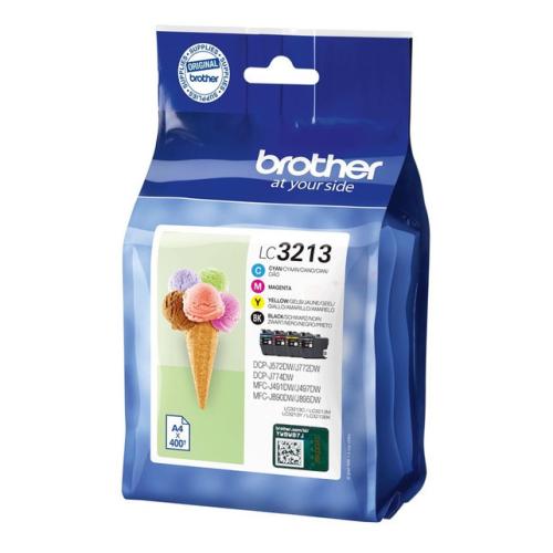 Brother inktcartridge zwart / cyaan / magenta / geel (LC3213VALDR) (multipack)