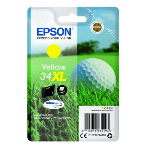 Epson inktcartridge geel (C13T34744010 / 34XL) (hoge capaciteit)