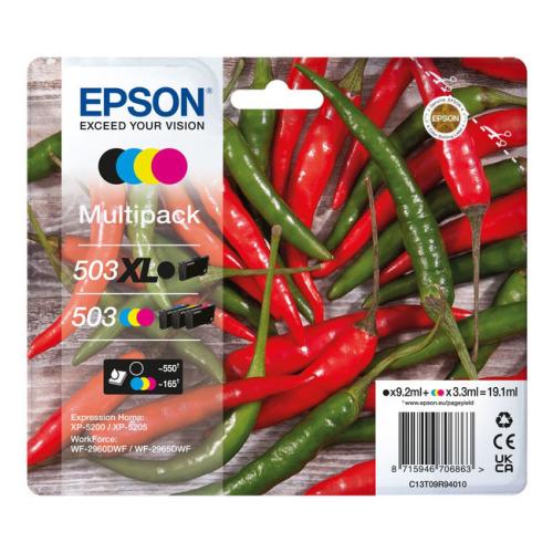 Epson inktcartridge zwart / cyaan / magenta / geel (C13T09R94010 / 503XL503) (multipack)