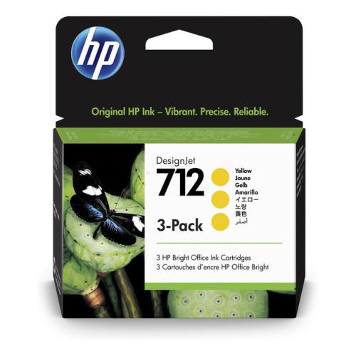 HP inktcartridge geel (3ED79A / 712) (multipack)