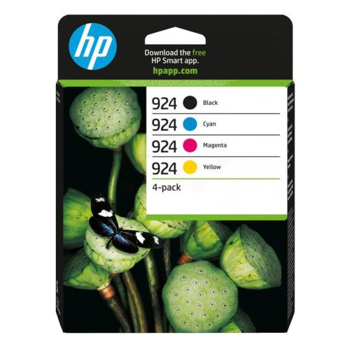 HP inktcartridge zwart / cyaan / magenta / geel (6C3Z1NE / 924) (multipack)