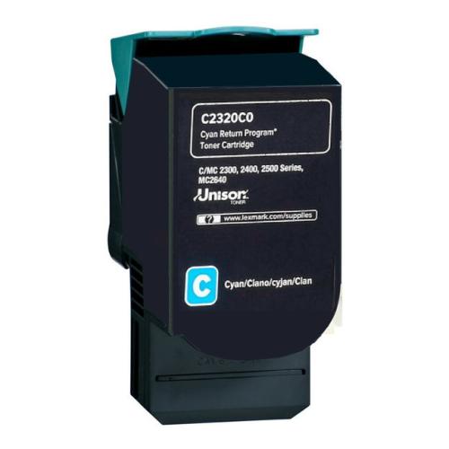 Lexmark toner cyaan (C242XC0 / 0C242XC0) (Return, hoge capaciteit)