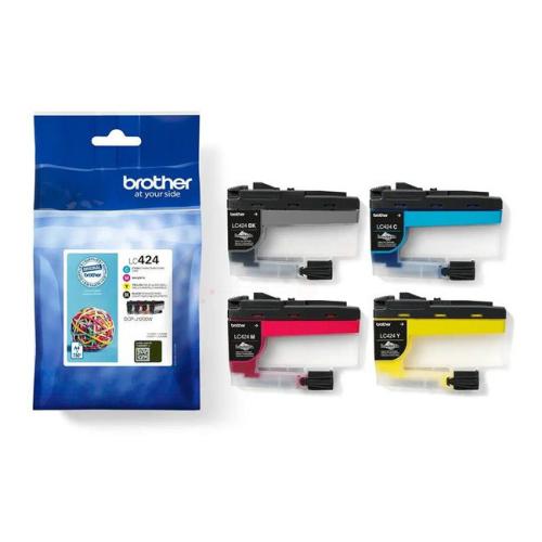 Brother inktcartridge zwart / cyaan / magenta / geel (LC424VAL /) (multipack)