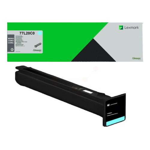 Lexmark toner cyaan (77L20C0 / 077L20C0) (Return)