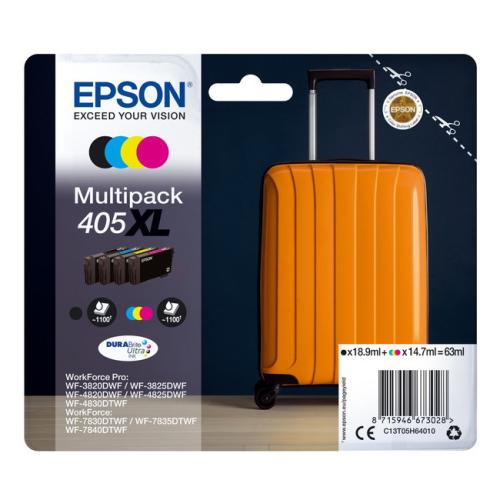 Epson inktcartridge zwart / cyaan / magenta / geel (C13T05H64010 / 405XL) (multipack, hoge capaciteit)