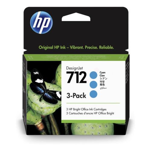 HP inktcartridge cyaan (3ED77A / 712) (multipack)