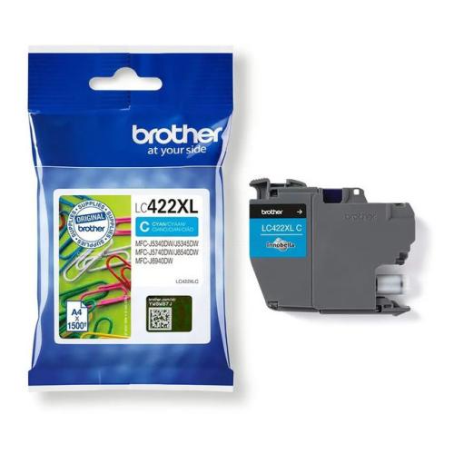 Brother inktcartridge cyaan (LC422XLC) (hoge capaciteit)