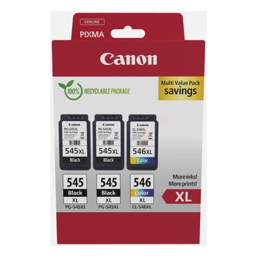 Canon inktcartridge zwart / kleur (8286B013 / PG545XL+CL546XL) (multipack, hoge capaciteit)