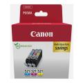 Canon inktcartridge cyaan / magenta / geel (2934B010 / CLI521) (multipack)