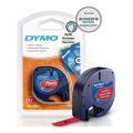 Dymo LetraTag tekstband rood (91203 / S0721630)