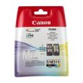 Canon inktcartridge zwart / kleur (2970B010 / PG510+CL511) (Dual-Pack, multipack)