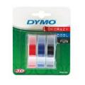 Dymo Reliëfband zwart / rood / blauw (S0847750 /)