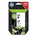 HP inktcartridge zwart / kleur (N9J71AE / 62) (Dual-Pack, multipack)