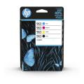 HP inktcartridge zwart / cyaan / magenta / geel (6ZC70AE / 963) (multipack)